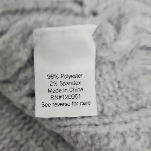 SO Elegant Wmn Open Front Gray Fox Heather Crop Cardigan Sweater Size 2X (NWT) - Picture 8 of 10